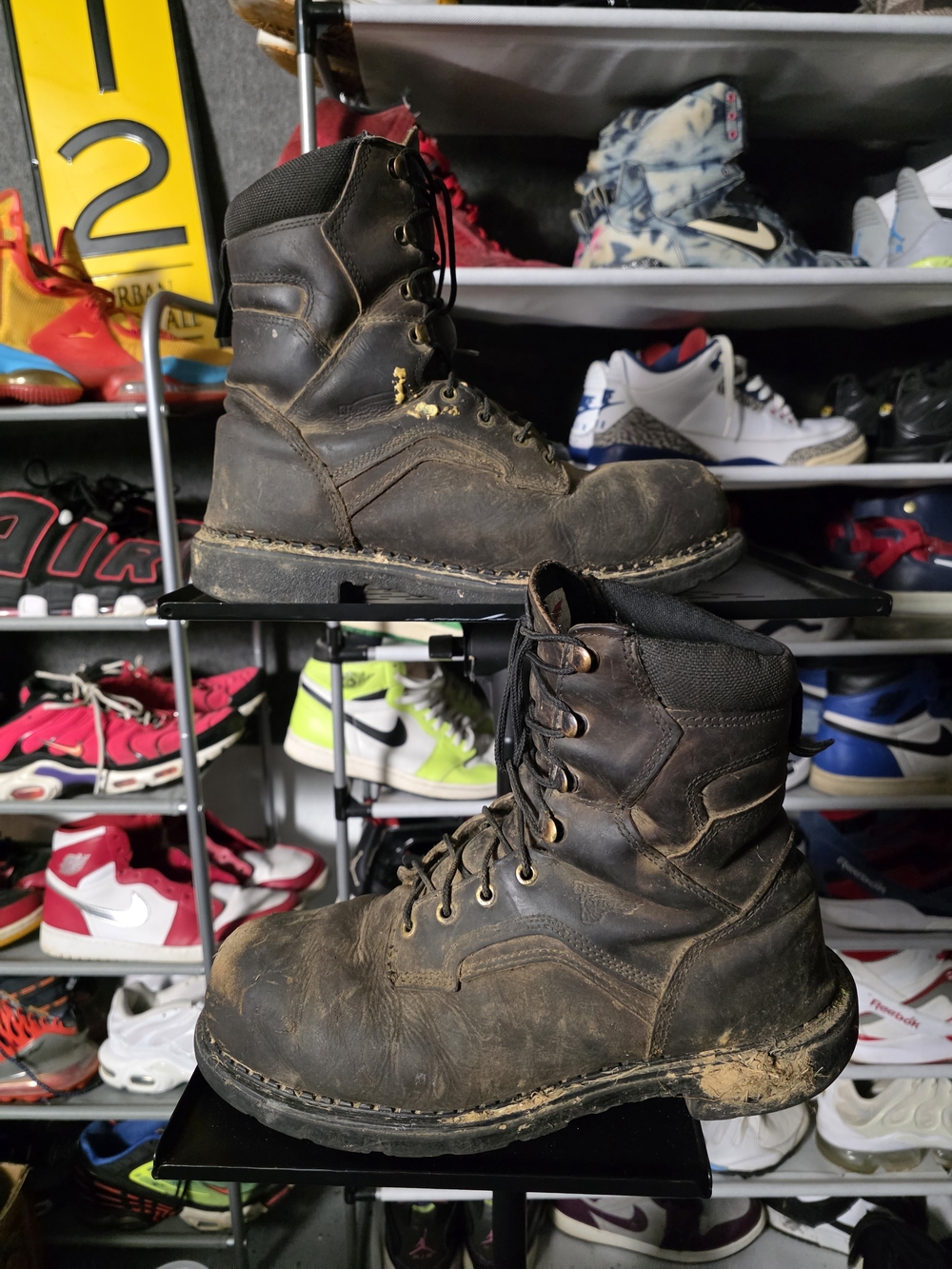 🔥 Red Wing Shoes Men's Size 11.5 Brown Lace-Up High-Ankle Work Boots